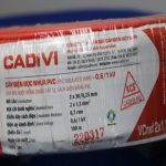 Dây điện Cadivi 2×1.5 mm2