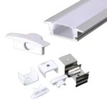 Nẹp Nhôm Lắp Âm Dùng Cho LED Dây Trong Nhà NST-AB2507