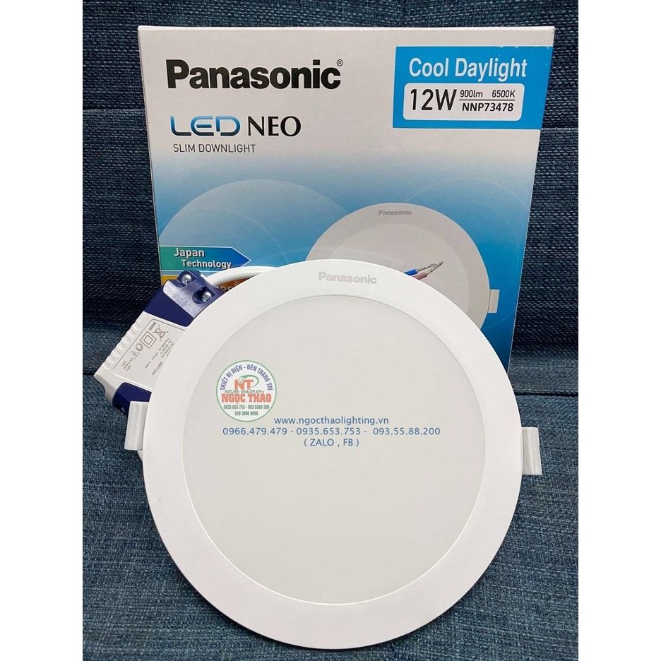 bao gia den led am tran panasonic 12w