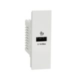 Ổ cắm USB type A 2.1A size S M3T_USB_WE Schneider dòng AvatarOn A