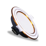 Đèn downlight 3S φ90 9W 3000K viền vàng Nanoco NDL093G90