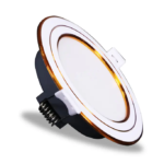 Đèn LED DL3S φ110 12W đổi màu viền vàng Nanoco NDL12CG110