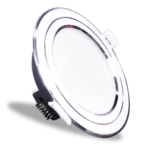 Đèn LED DL 3S φ110 12W 6500K viền bạc Nanoco NDL126S110