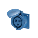 Ổ cắm công nghiệp gắn âm 2P+E 32A IP44 MPE MPN2-323