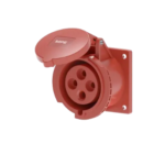 Ổ cắm công nghiệp gắn âm 3P+E 32A IP44 MPE MPN2-324