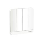 Bộ Công Tắc Bốn 2 Chiều 16AX, Có Đèn Led Màu Trắng Schneider E8334L2LED_WE_G19