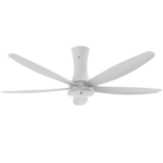 Quạt trần 5 cánh nhựa, động cơ DC, màu trắng, ti 33cm Nanoco NCF6051-W