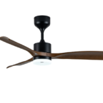 Quạt trần 3cánh, màu vân gỗ, động cơ DC, đèn LED, remote Nanoco NCF5231-PL