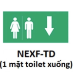 NEXF-TD – Hình chỉ hướng cho đèn Exit (toilet, xuống) Nanoco NEXF-TD
